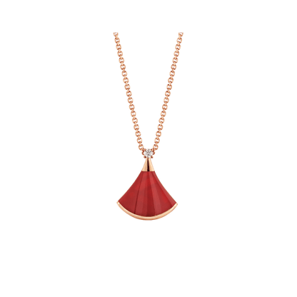 [Auream]DREAM NECKLACE CARNELIAN 1 DIAMOND