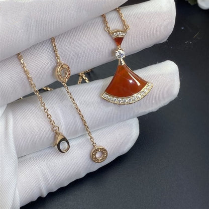 [Auream]DREAM NECKLACE CARNELIAN DIAMOND