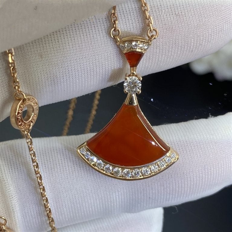 [Auream]DREAM NECKLACE CARNELIAN DIAMOND