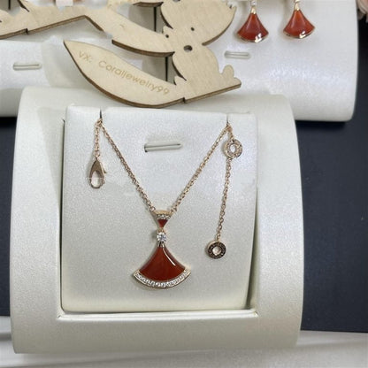 [Auream]DREAM NECKLACE CARNELIAN DIAMOND