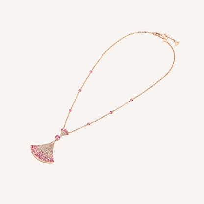 [Auream]DREAM NECKLACK DIAMOND PINK GOLD