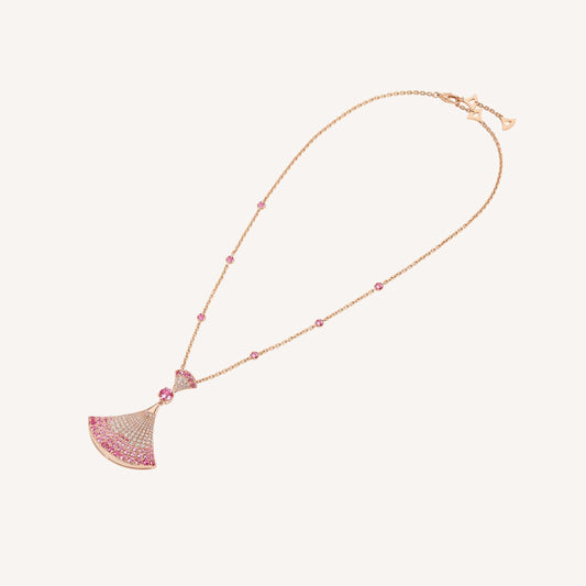 [Auream]DREAM NECKLACK DIAMOND PINK GOLD