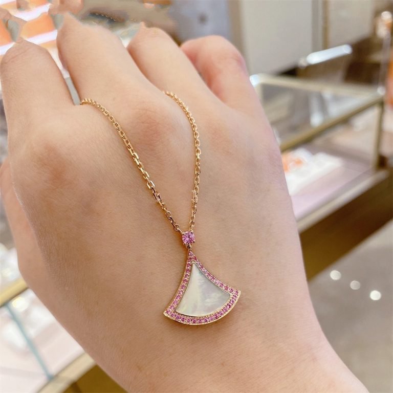 [Auream]DREAM NECKLACE MOP DIAMOND PINK