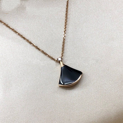 [Auream]DREAM NECKLACE ONYX 1 DIAMOND