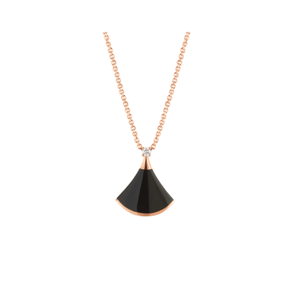 [Auream]DREAM NECKLACE ONYX 1 DIAMOND
