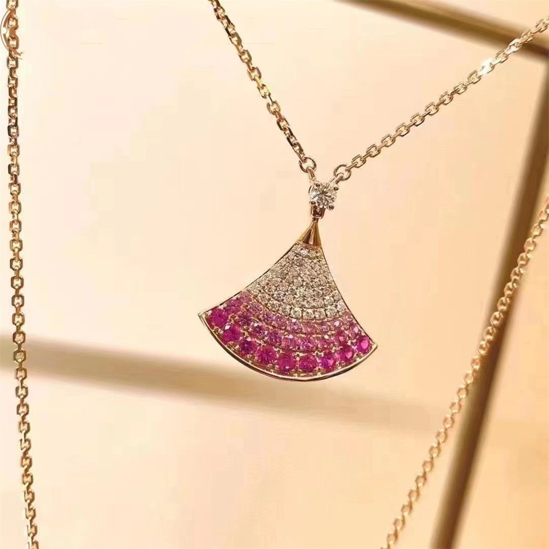 [Auream]DREAM NECKLACE PINK GOLD PINK DIAMOND