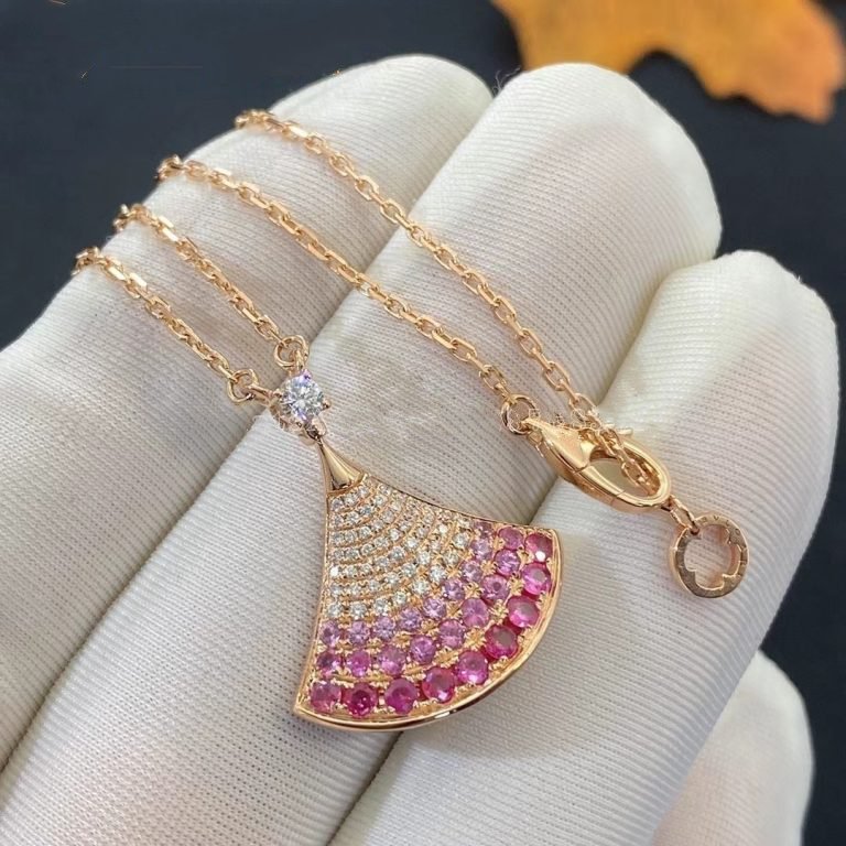 [Auream]DREAM NECKLACE PINK GOLD PINK DIAMOND