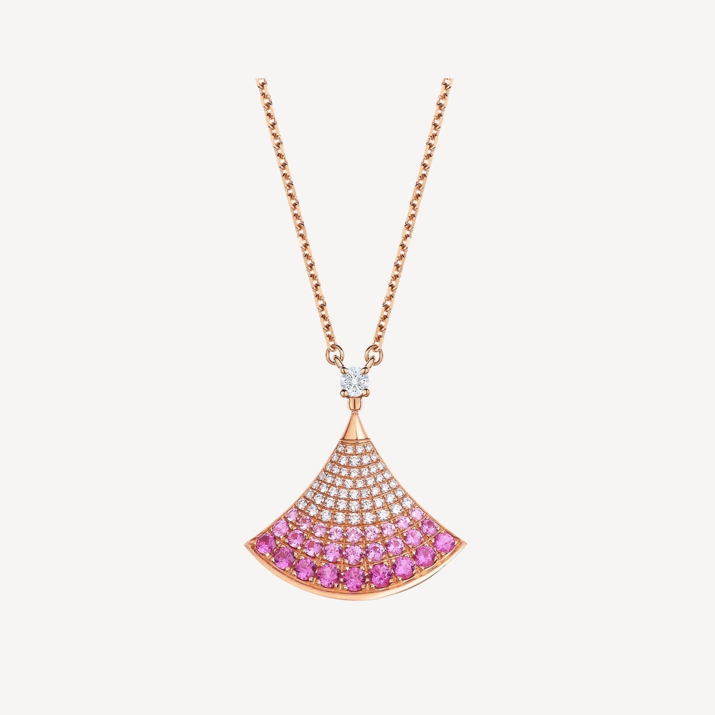 [Auream]DREAM NECKLACE PINK GOLD PINK DIAMOND