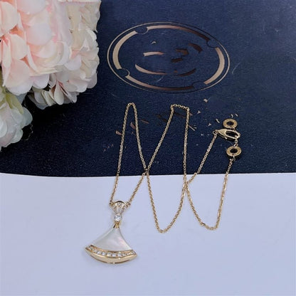 [Auream]DREAM NECKLACE MOP GOLD DIAMOND