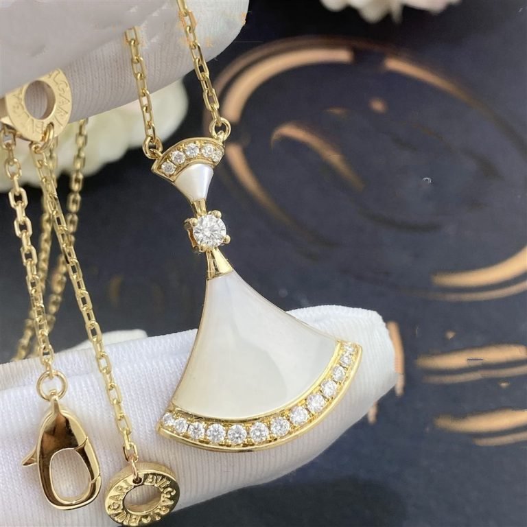 [Auream]DREAM NECKLACE MOP GOLD DIAMOND