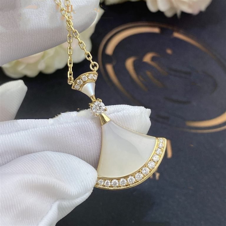 [Auream]DREAM NECKLACE MOP GOLD DIAMOND