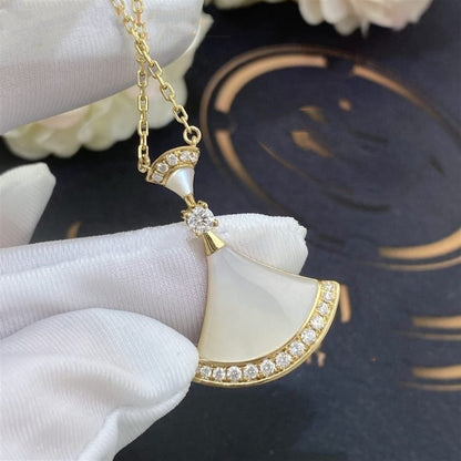 [Auream]DREAM NECKLACE MOP GOLD DIAMOND