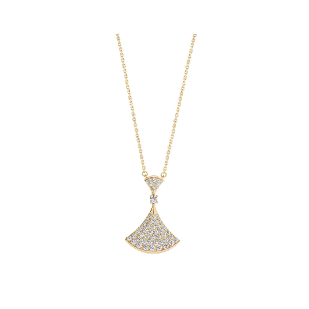 [Auream]DREAM NECKLACE GOLD FULL DIAMOND