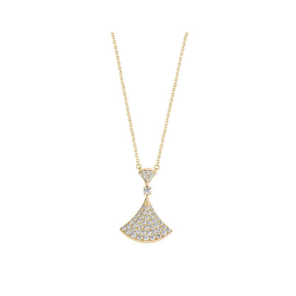 [Auream]DREAM NECKLACE GOLD FULL DIAMOND