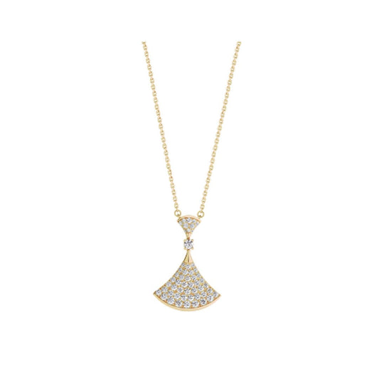 [Auream]DREAM NECKLACE GOLD FULL DIAMOND