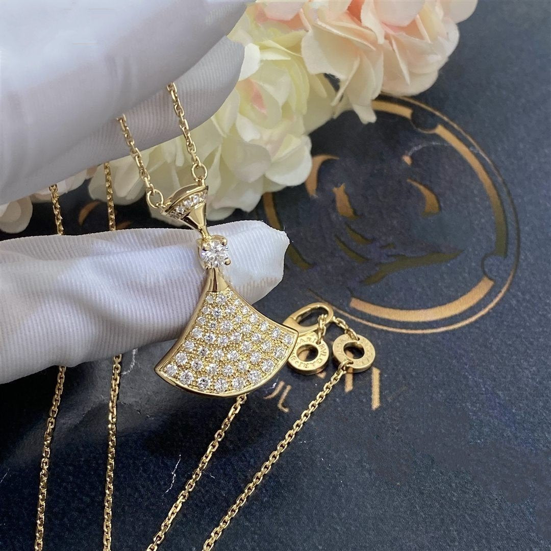 [Auream]DREAM NECKLACE GOLD FULL DIAMOND