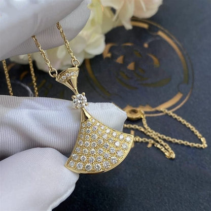 [Auream]DREAM NECKLACE GOLD FULL DIAMOND