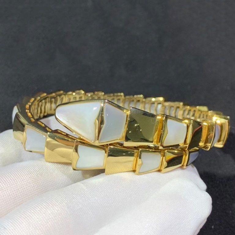 [Auream]SERPENTI BRACELET MOP GOLD