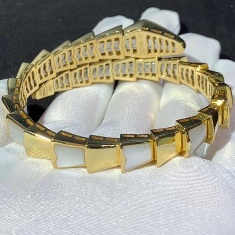 [Auream]SERPENTI BRACELET MOP GOLD