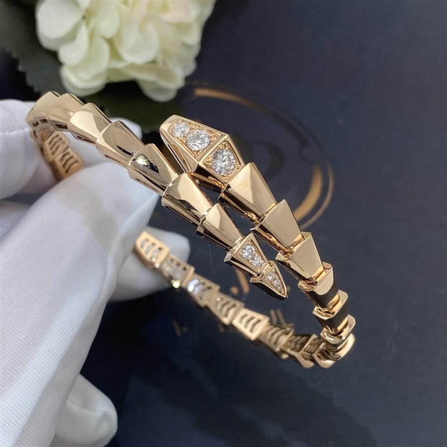 [Auream]SERPENTI BRACELET DIAMONDS PINK GOLD