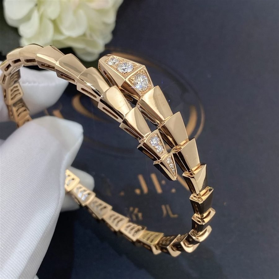 [Auream]SERPENTI BRACELET DIAMONDS PINK GOLD