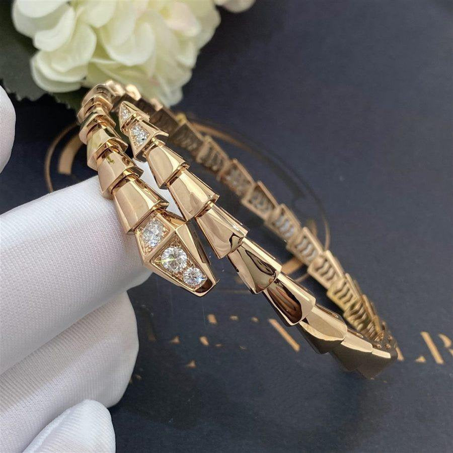 [Auream]SERPENTI BRACELET DIAMONDS PINK GOLD