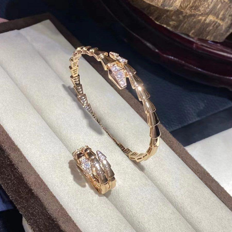 [Auream]SERPENTI BRACELET DIAMONDS PINK GOLD