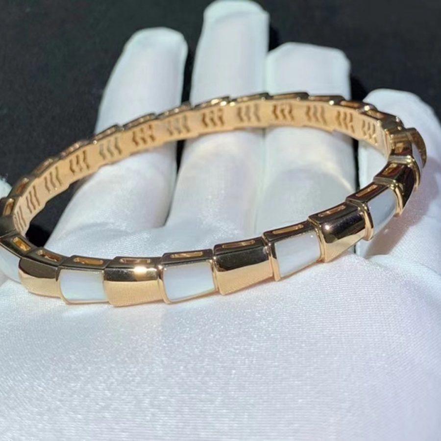 [Auream]SERPENTI BRACELET PINK GOLD MOP