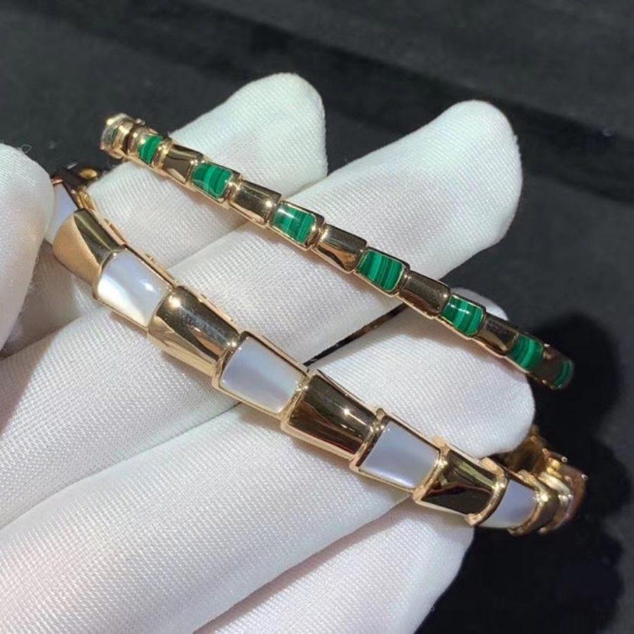 [Auream]SERPENTI BRACELET PINK GOLD MOP