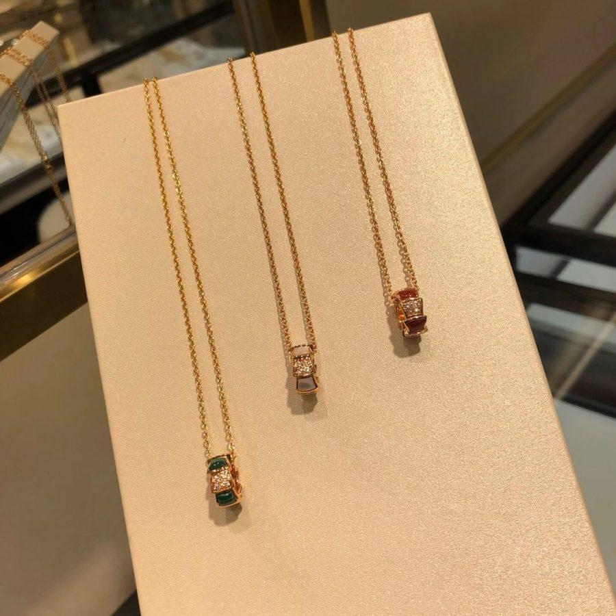 [Auream]SERPENTI PEDANT DIAMOND NECKLACE