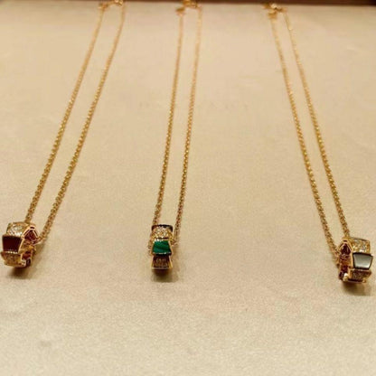 [Auream]SERPENTI PEDANT DIAMOND NECKLACE