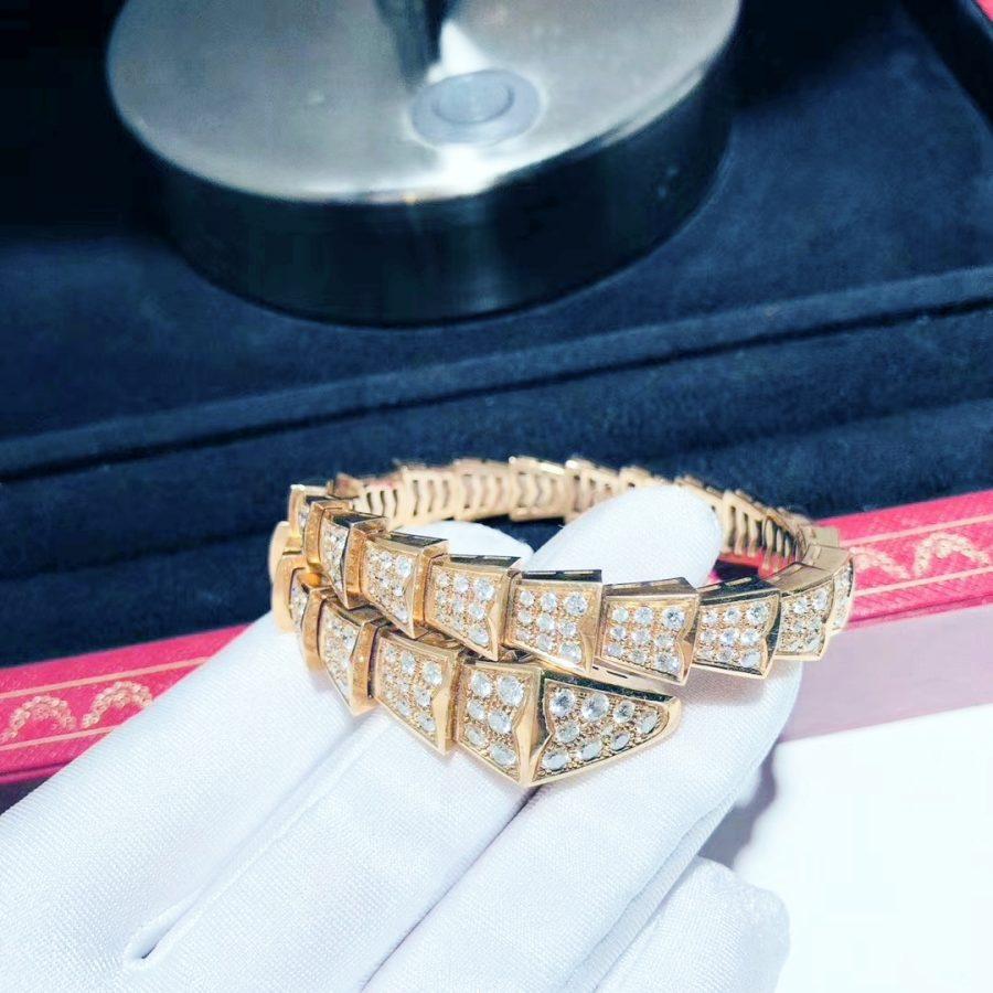 [Auream]SERPENTI BRACELET 8MM PINK GOLD DIAMOND