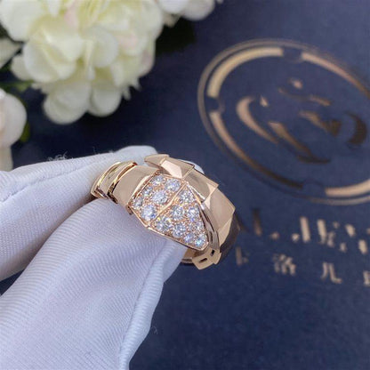 [Auream]SERPENTI RING PINK GOLD DIAMOND