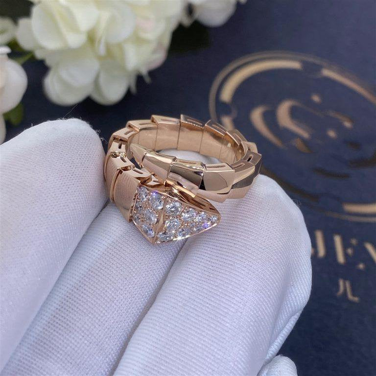 [Auream]SERPENTI RING PINK GOLD DIAMOND