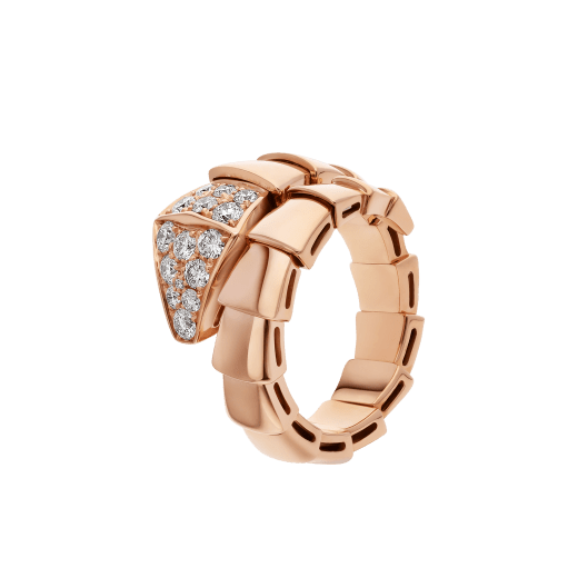 [Auream]SERPENTI RING PINK GOLD DIAMOND