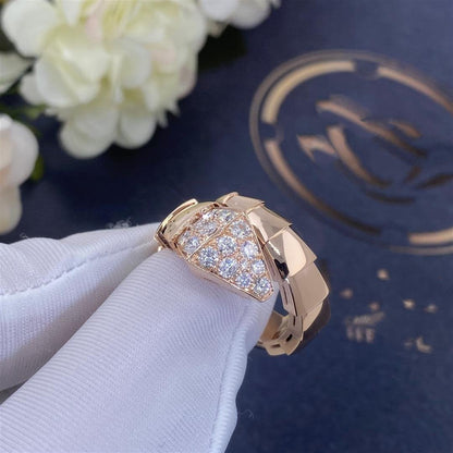 [Auream]SERPENTI RING PINK GOLD DIAMOND