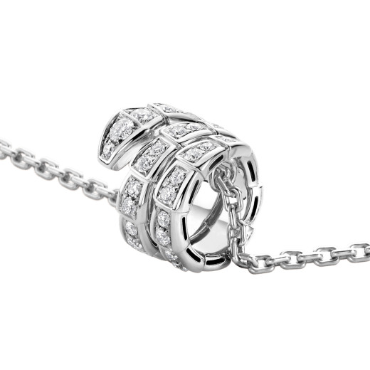 [Auream]SERPENTI  NECKLACE DOUBLE RING DIAMOND