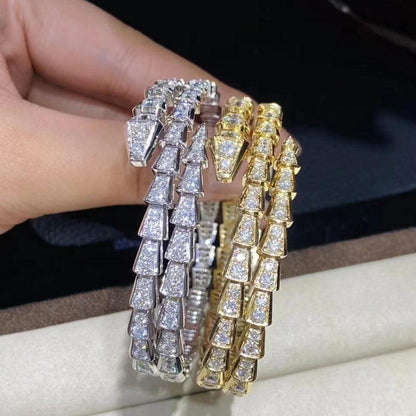 [Auream]SERPENTI BRACELET GOLD DIAMOND DOUBLE ROW