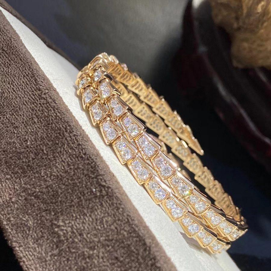 [Auream]SERPENTI BRACELET GOLD DIAMOND DOUBLE ROW