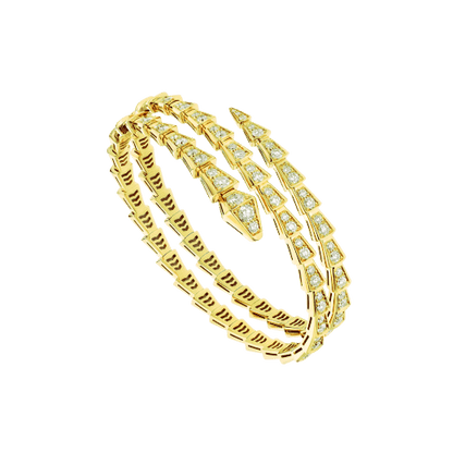 [Auream]SERPENTI BRACELET GOLD DIAMOND DOUBLE ROW