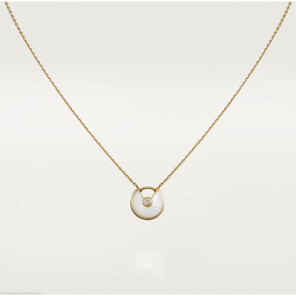 [Auream]AMULETTE ROSE GOLD MOP NECKLACE