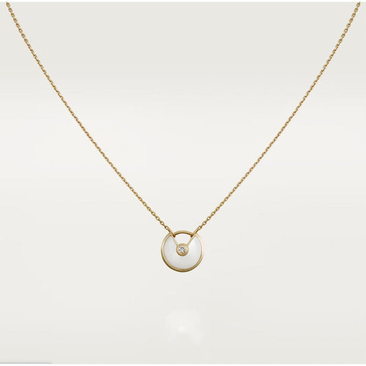 [Auream]AMULETTE ROSE GOLD MOP NECKLACE