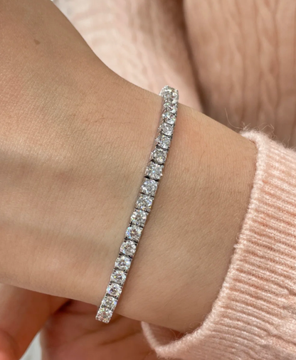 [Auream]  CLASSIC BASEBALL BRACELAT, 52 DIAMOND