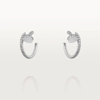 [Auream]JUSTE EARRINGS 12.75MM SILVER DIAMOND