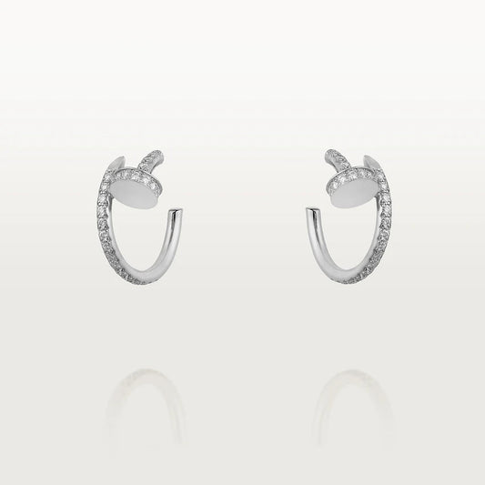 [Auream]JUSTE EARRINGS 12.75MM SILVER DIAMOND