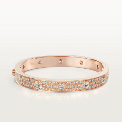 [Auream]LOVE BRACELET 6.1MM DIAMOND-PAVED 10 BIG DIAMONDS