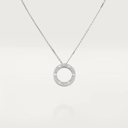 [Auream]LOVE NECKLACE ADJUSTABLE SILVER