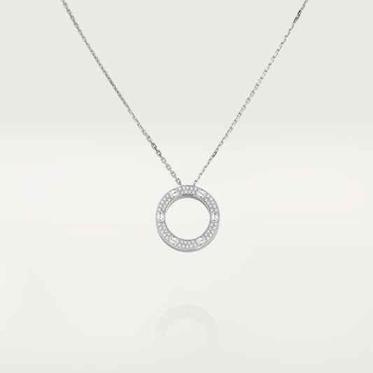 [Auream]LOVE NECKLACE ADJUSTABLE SILVER