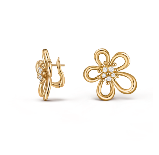 [Auream]FLOWERLACE EARRINGS