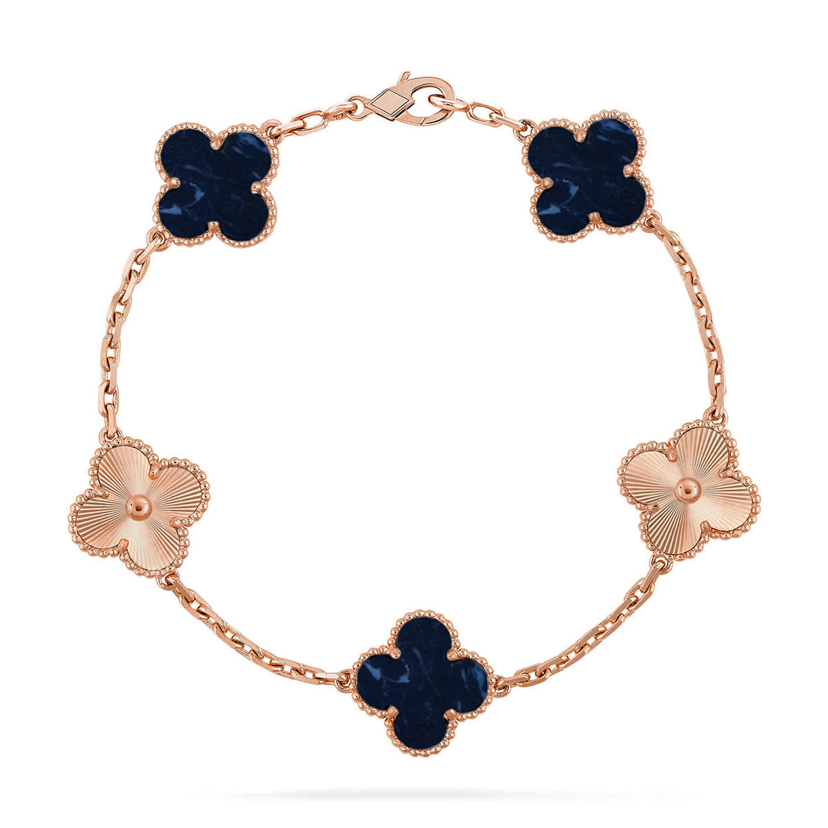 [Auream]CLOVER 5 MOTIF PIETERSITE BRACELET COLLECTION